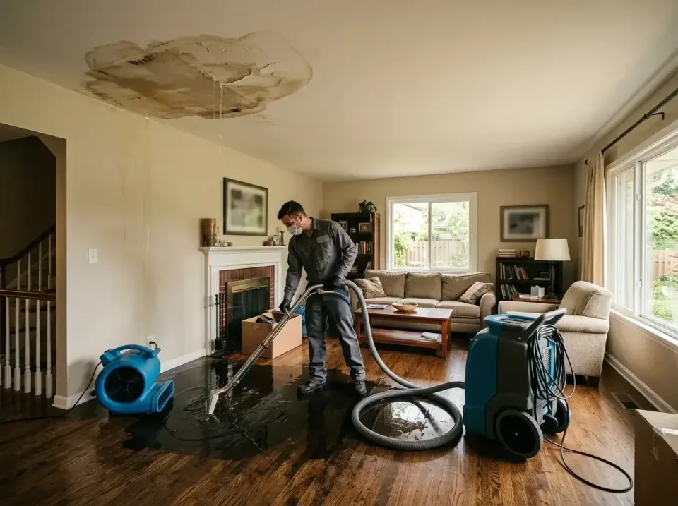 attic-pipe-burst-ceiling-drip-008 — frequently asked questions, Water Damage Restoration & Carpet Care in Garden City Park,…
